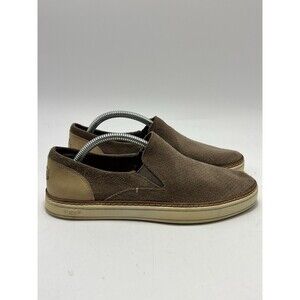 Ugg Adley Women's Perforated Gray Suede Sneakers Comfort Slip On Size 6